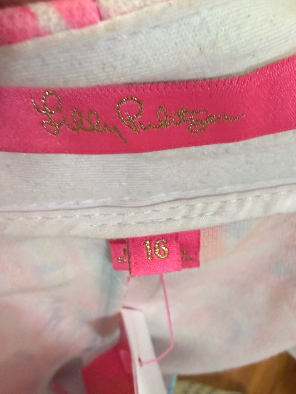 LILLY PULITZER Stretch Twill Buttercup Shorts "Isla de Coco" Size 16 - Picture 9 of 10